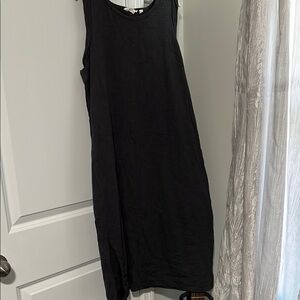 Candace Cameron Bure Black Sheath Midi Dress Sleeveless